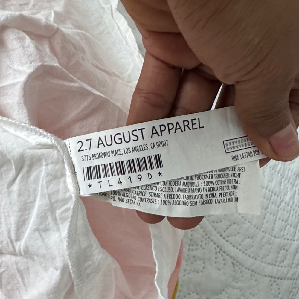 NWOT ENGLISH FACTORY White,Orange and yellow Maxi Dress in XS - Picture 9 of 10